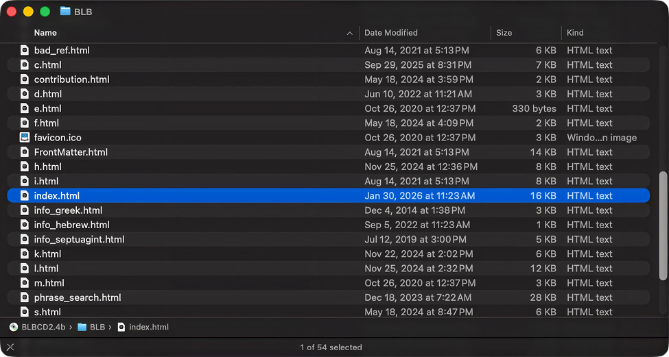 Opening the BLB CD start file with Safari on macOS