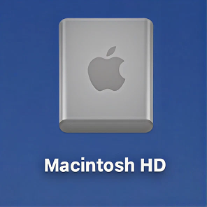 Macintosh HD icon on the macOS desktop